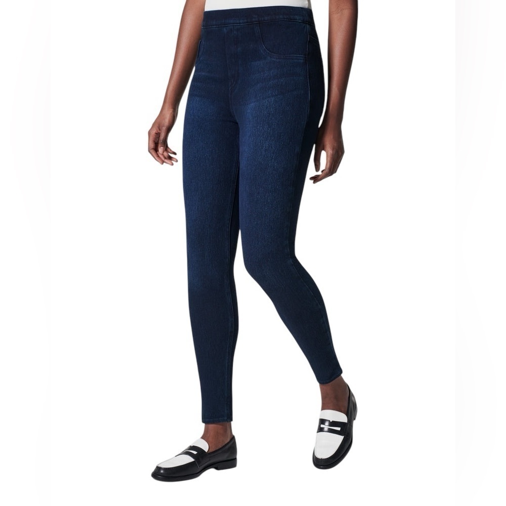 Spanx Pull On Jean-ish Ankle Jegging Size M Twilight Rinse